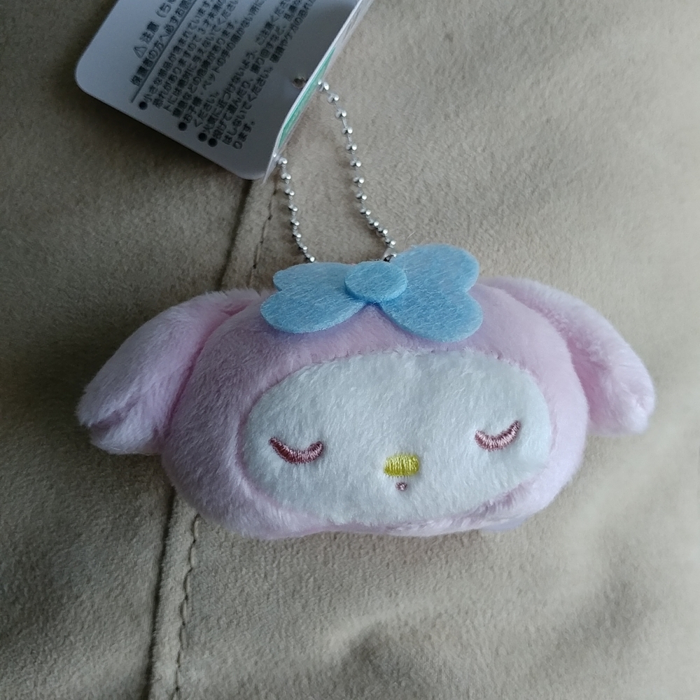 Sanrio My Melody sleeping pastel mini plush charm